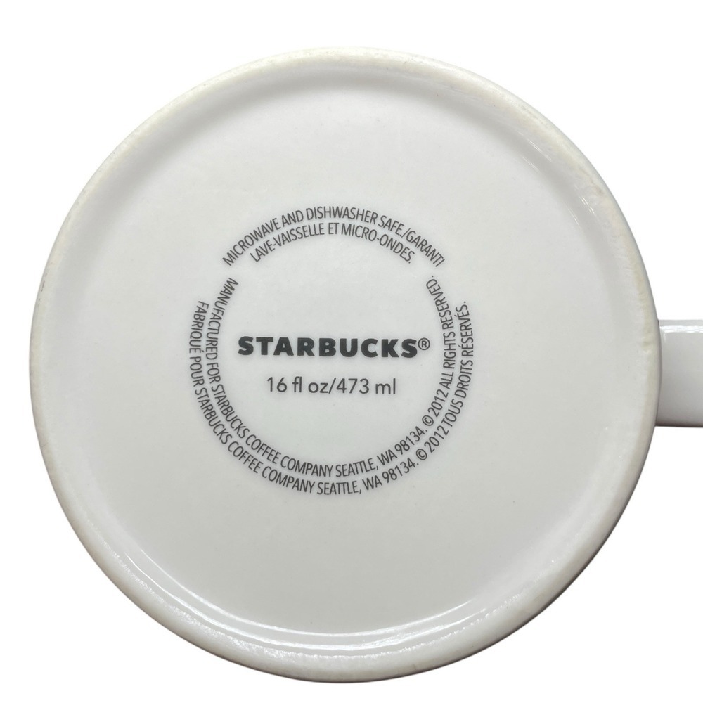2012 Starbucks Global Icon Collector's Series Los Angeles 16oz Ceramic Mug Cup - Picture 8 of 9